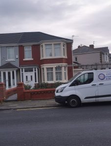 New Roof Slates on a terraced house | Roofing Repairs | Roofing Installations | GRP Roofing | Flletwood, Wyre